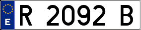 Trailer License Plate